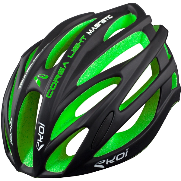 Casco EKOI CORSA LIGHT Negro Verde Casco EKOI CORSA LIGHT Negro Verde