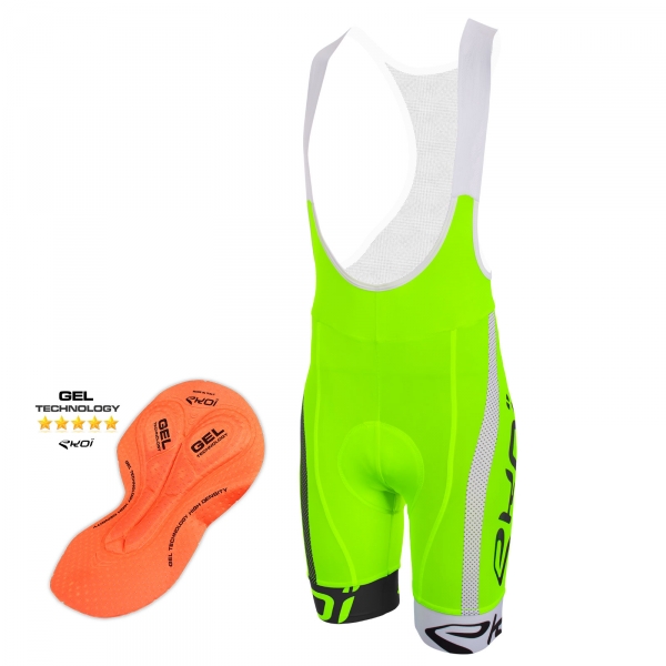 Culotte Bike Corto EKOI COMP10 GEL BREATH Verde negro blanco Culotte Bike Corto EKOI COMP10 GEL BREATH Verde negro blanco