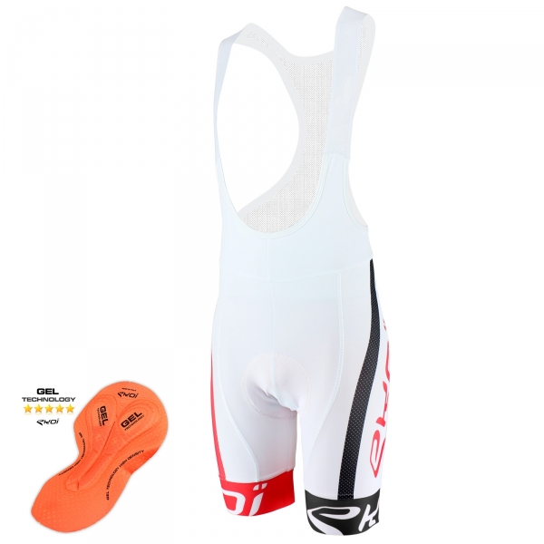 Culotte Bike Corto EKOI COMP10 GEL BREATH Blanco Negro Rojo Culotte Bike Corto EKOI COMP10 GEL BREATH Blanco Negro Rojo