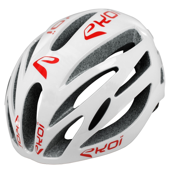 Casco EKOI CORSA EVO Blanco Rojo Casco EKOI CORSA EVO Blanco Rojo