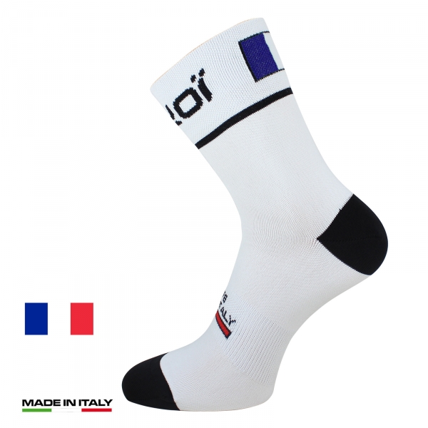Calcetines bici verano EKOI NATION Blanco Francia Calcetines bici verano EKOI NATION Blanco Francia