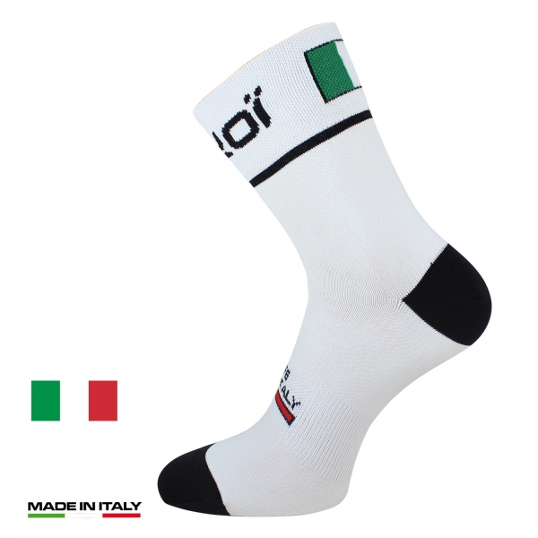 Calcetines bici verano EKOI NATION Blanco Italia Calcetines bici verano EKOI NATION Blanco Italia
