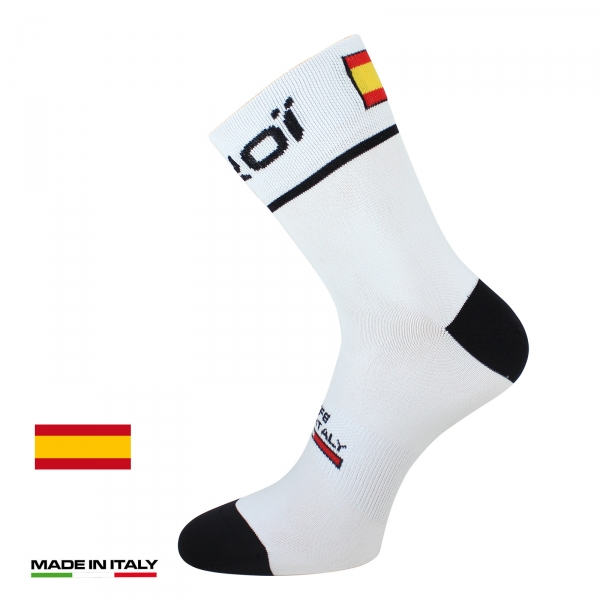 Calcetines bici verano EKOI NATION Blanco España Calcetines bici verano EKOI NATION Blanco España