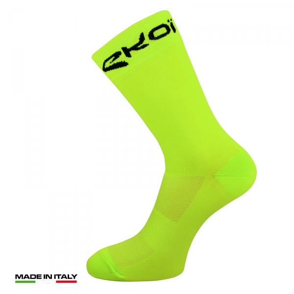 Calcetines bici verano EKOI Sunlight Fluo Amarillo Calcetines bici verano EKOI Sunlight Fluo Amarillo