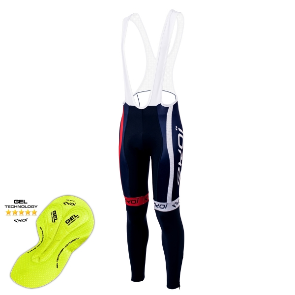 Culotte bike largo invierno EKOI COMP10 Gel Azul oscuro Culotte bike largo invierno EKOI COMP10 Gel Azul oscuro