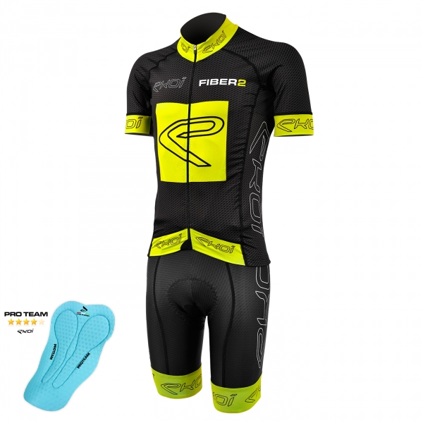 Pack EKOI Carbon Fiber 2 Proteam Amarillo Fluo Pack EKOI Carbon Fiber 2 Proteam Amarillo Fluo