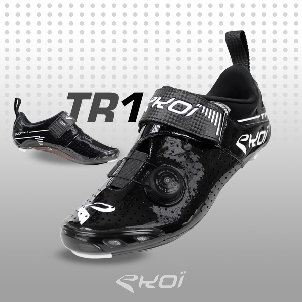 Zapatillas de triatlón EKOI TR1 LD Carbono Negro Zapatillas de triatlón EKOI TR1 LD Carbono Negro