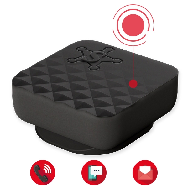 Botón de conectividad EKOI SECUR Negro Botón de conectividad EKOI SECUR Negro