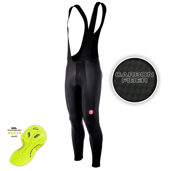 Culotte bike largo EKOI CARBON FIBER Gel Culotte bike largo EKOI CARBON FIBER Gel