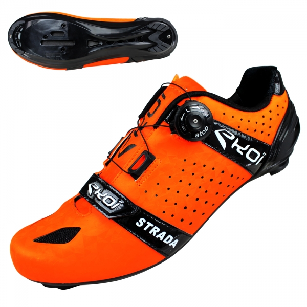 Zapatillas carretera EKOI Strada Cristal Fluo Naranja Zapatillas carretera EKOI Strada Cristal Fluo Naranja