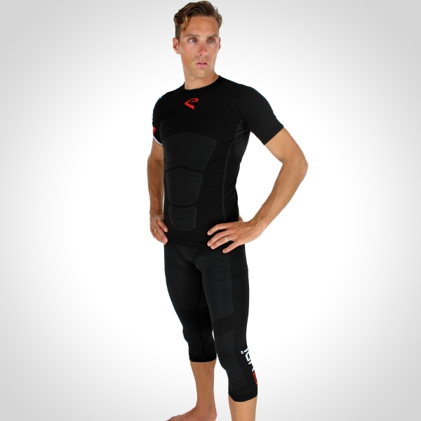 Pack EKOI RUN Culotte bike pirata Manga corta Negro Pack EKOI RUN Culotte bike pirata Manga corta Negro
