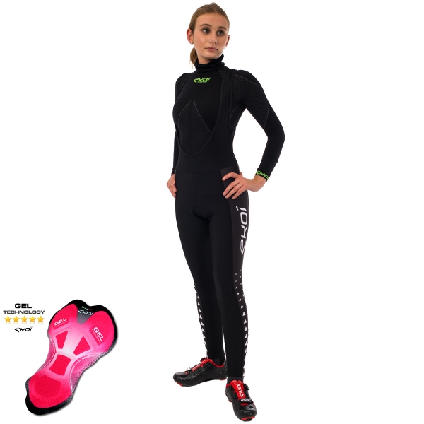 Culotte bike largo EKOI LADY Gel Triángulo Blanco Culotte bike largo EKOI LADY Gel Triángulo Blanco