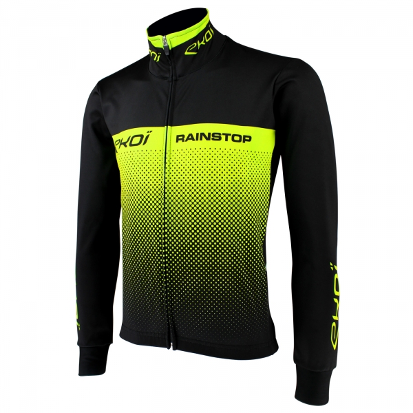 Chaqueta EKOI RAIN STOP Negro Amarillo fluo Chaqueta EKOI RAIN STOP Negro Amarillo fluo