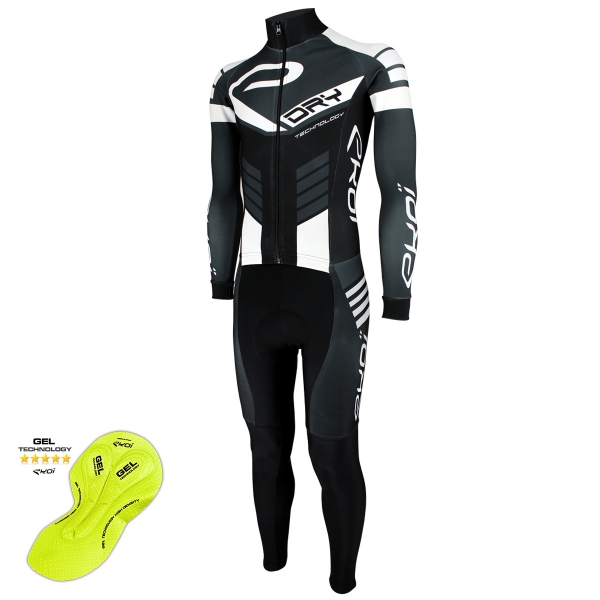 Traje integral GEL EKOI DRY Negro Gris Blanco Traje integral GEL EKOI DRY Negro Gris Blanco