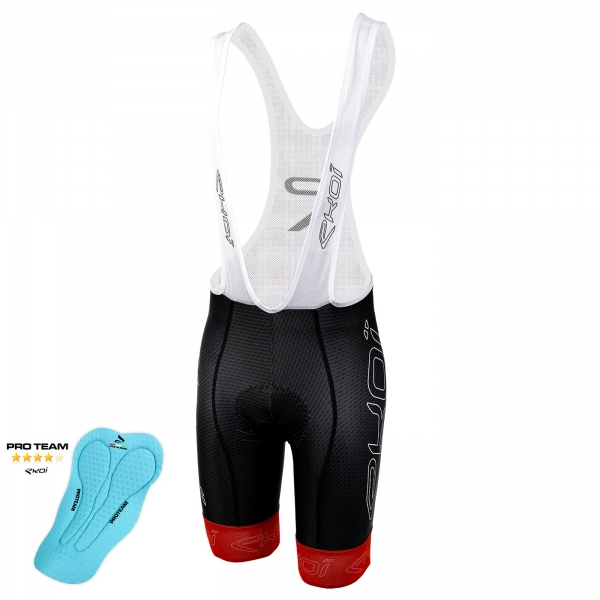 Culotte Bike Corto EKOI Carbon Fiber 2 Proteam Rojo Culotte Bike Corto EKOI Carbon Fiber 2 Proteam Rojo