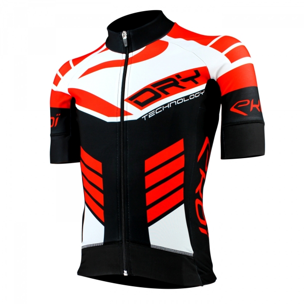 Maillot EKOI DRY Primavera Negro Rojo Maillot EKOI DRY Primavera Negro Rojo