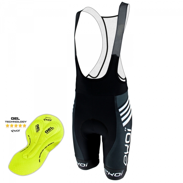 Culotte Bike Corto Gel EKOI DRY Primavera Negro Gris Culotte Bike Corto Gel EKOI DRY Primavera Negro Gris