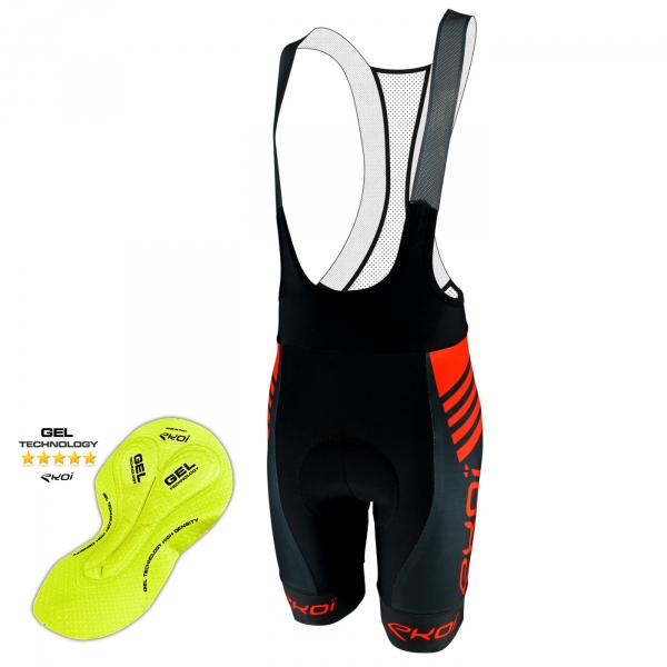 Culotte Bike Corto Gel EKOI DRY Primavera Negro Rojo Culotte Bike Corto Gel EKOI DRY Primavera Negro Rojo