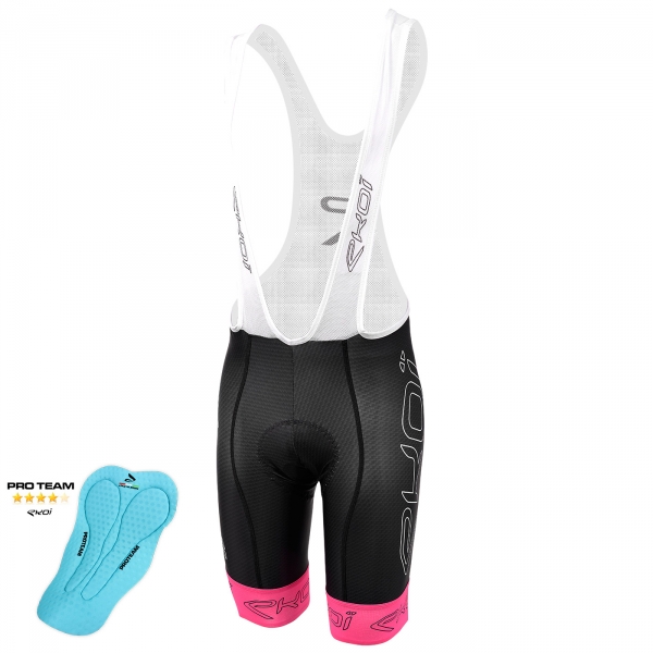 Culotte Bike Corto EKOI Carbon Fiber 2 Proteam Rosa Fluo Culotte Bike Corto EKOI Carbon Fiber 2 Proteam Rosa Fluo
