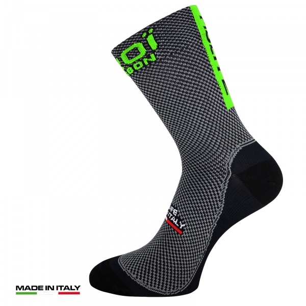 Calcetines verano EKOI Carbone Fiber 2 Verde fluo Calcetines verano EKOI Carbone Fiber 2 Verde fluo